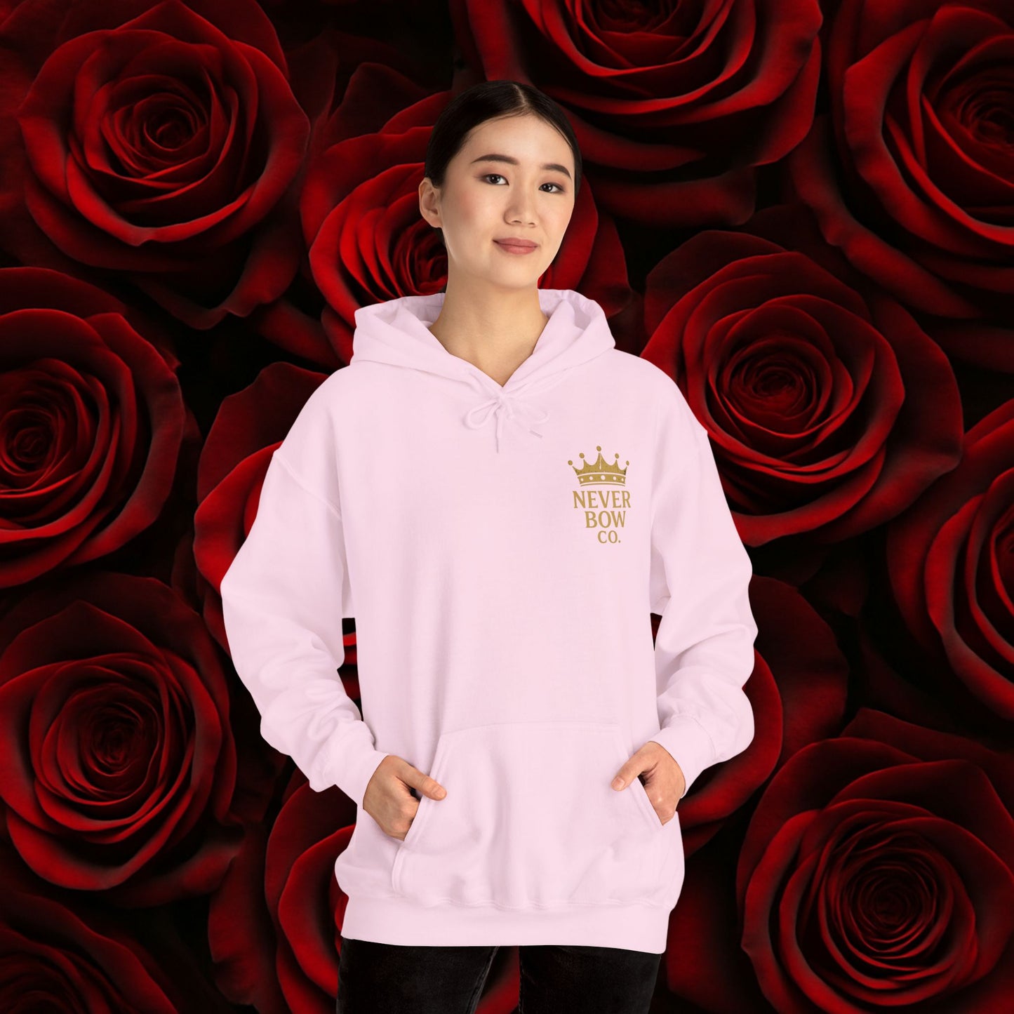 Never Bow Co. “Love Fiercely” Crowned Lion Hoodie | The crowned lion reminds you: Love fiercely, live boldly. A sacred strength hoodie crafted for rebels and dreamers who fight with heart, blending comfort, courage, and defiance in every stitch.