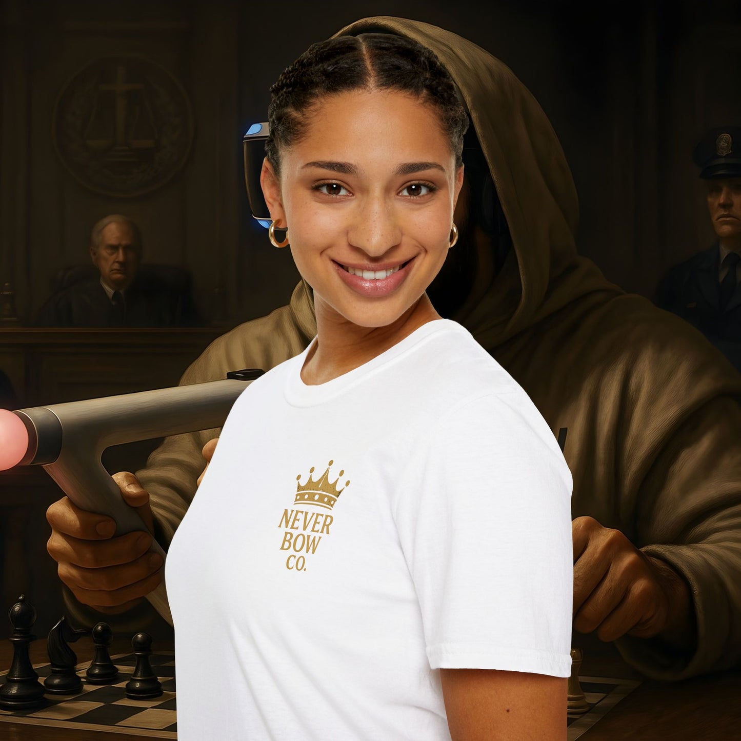 Never Bow Co Chess Series Tee – “The Game Is Over” | Declares victory on life’s battlefield. Featuring the Never Bow chess design, it symbolizes strategy, defiance, and final moves. For warriors who know the system’s game is finished.