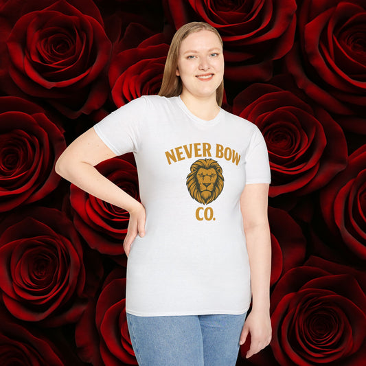 Never Bow Co. “SoulJahs Wanted” Tee | SoulJahs, Divine Souls — this is your calling. Armour for rebels who refuse chains. Vintage war-poster design, lion crest strength, built to outlast empires. Join the ranks. Never Bow.