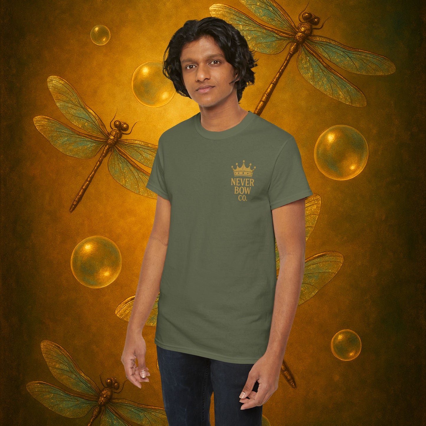 (Heavy Tee) Never Bow Co “I Want Peace, But I’m Not Afraid of War” Peace is the goal, but strength is the stance. This heavy cotton tee makes it clear: you won’t bow, fold, or run. Peaceful, fearless, and unbreakable.