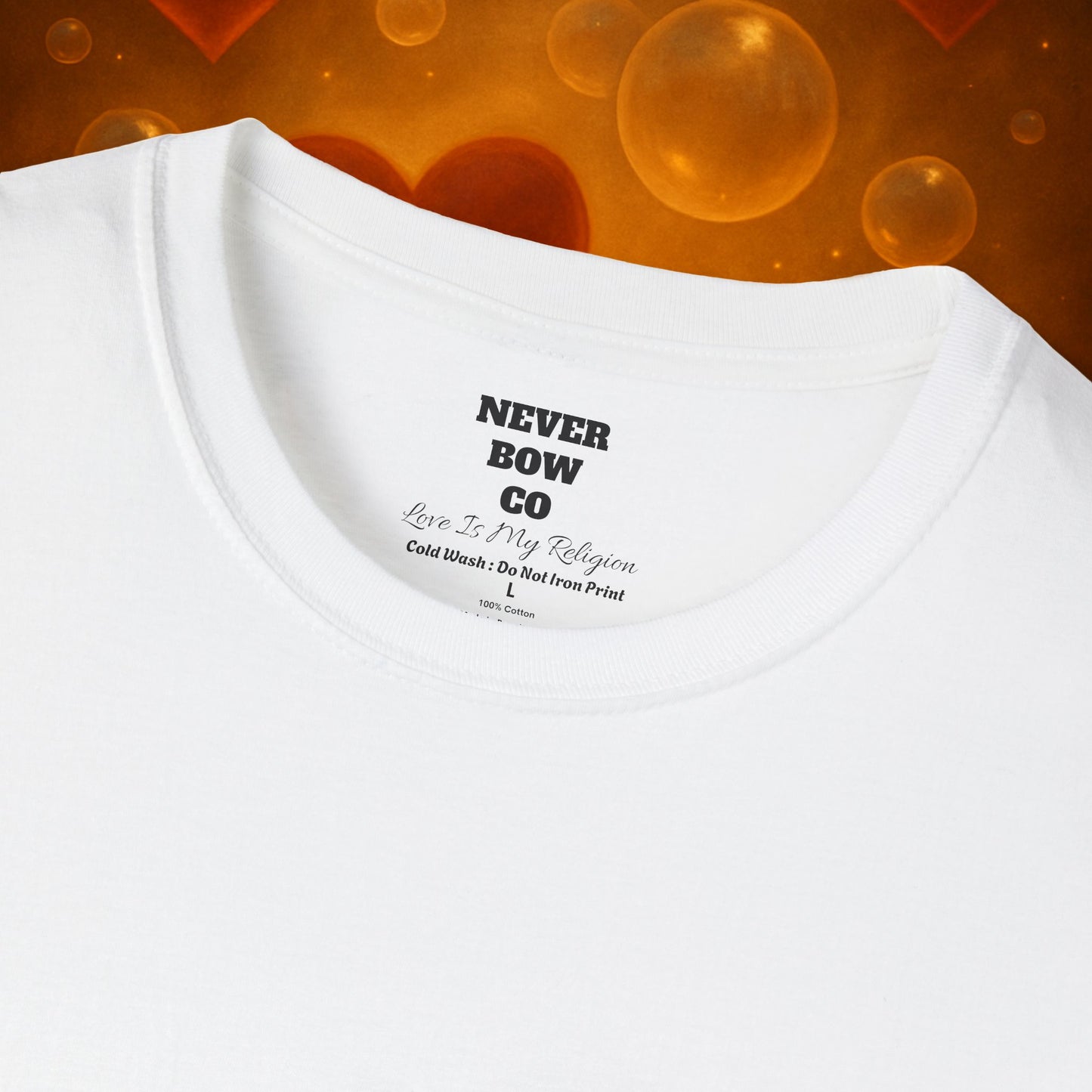 Never Bow Co. “Love Fiercely” Tee | Bold Streetwear Statement Shirt | The crowned lion commands: Love Fiercely. Heavy cotton strength meets fearless heart. Built for rebels who protect what matters and carry defiance with love. Wear the crown. Never Bow.