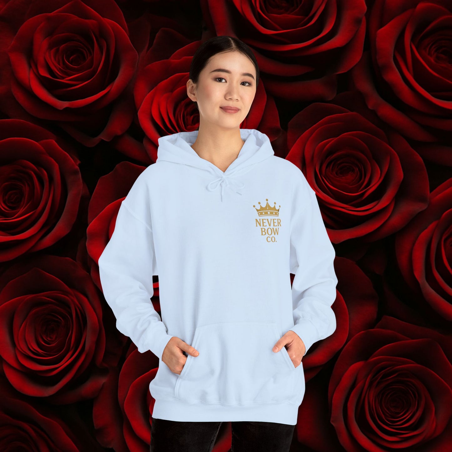 Never Bow Co. “Love Fiercely” Crowned Lion Hoodie | The crowned lion reminds you: Love fiercely, live boldly. A sacred strength hoodie crafted for rebels and dreamers who fight with heart, blending comfort, courage, and defiance in every stitch.