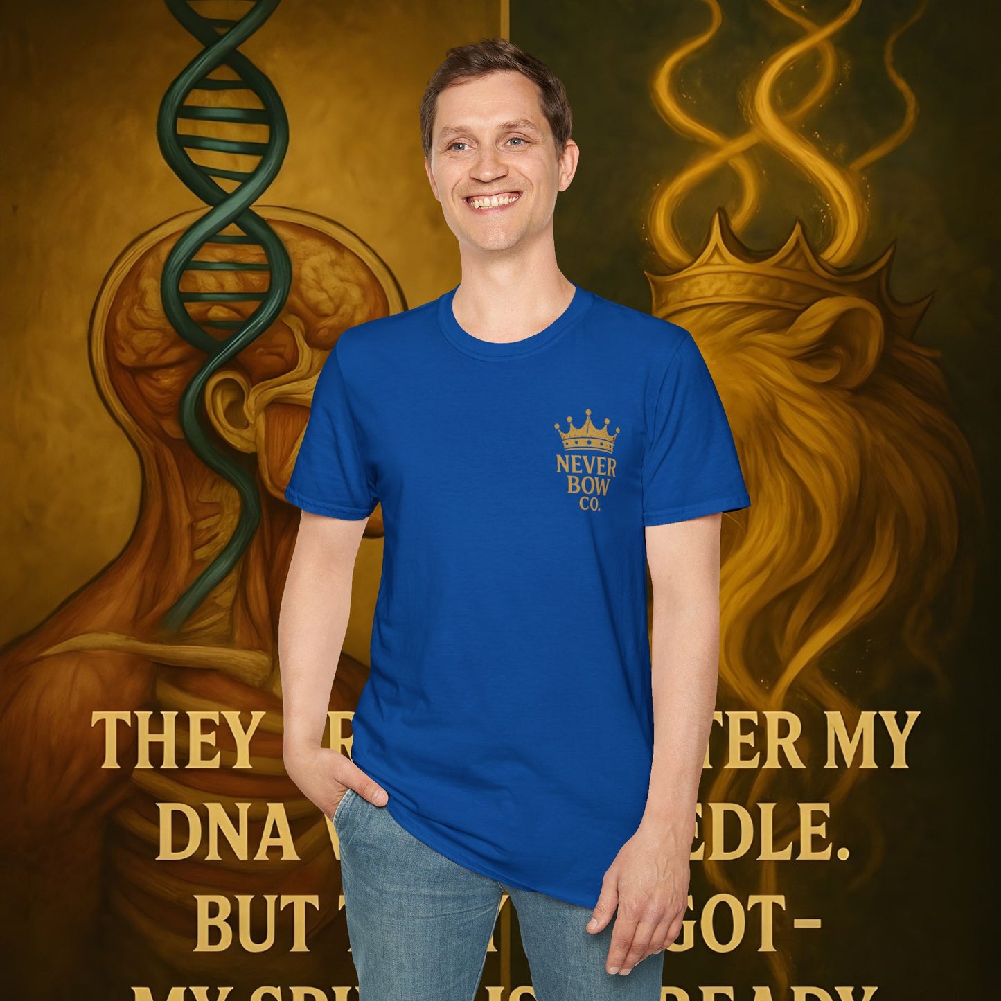 This Ain’t Magic Tee | Never Bow Co | Stand fearless in chaos. “This Ain’t Magic” is more than fabric — it’s truth in motion. Heavy cotton built for courtroom warriors, rebels, and believers who carry calm inside fire.