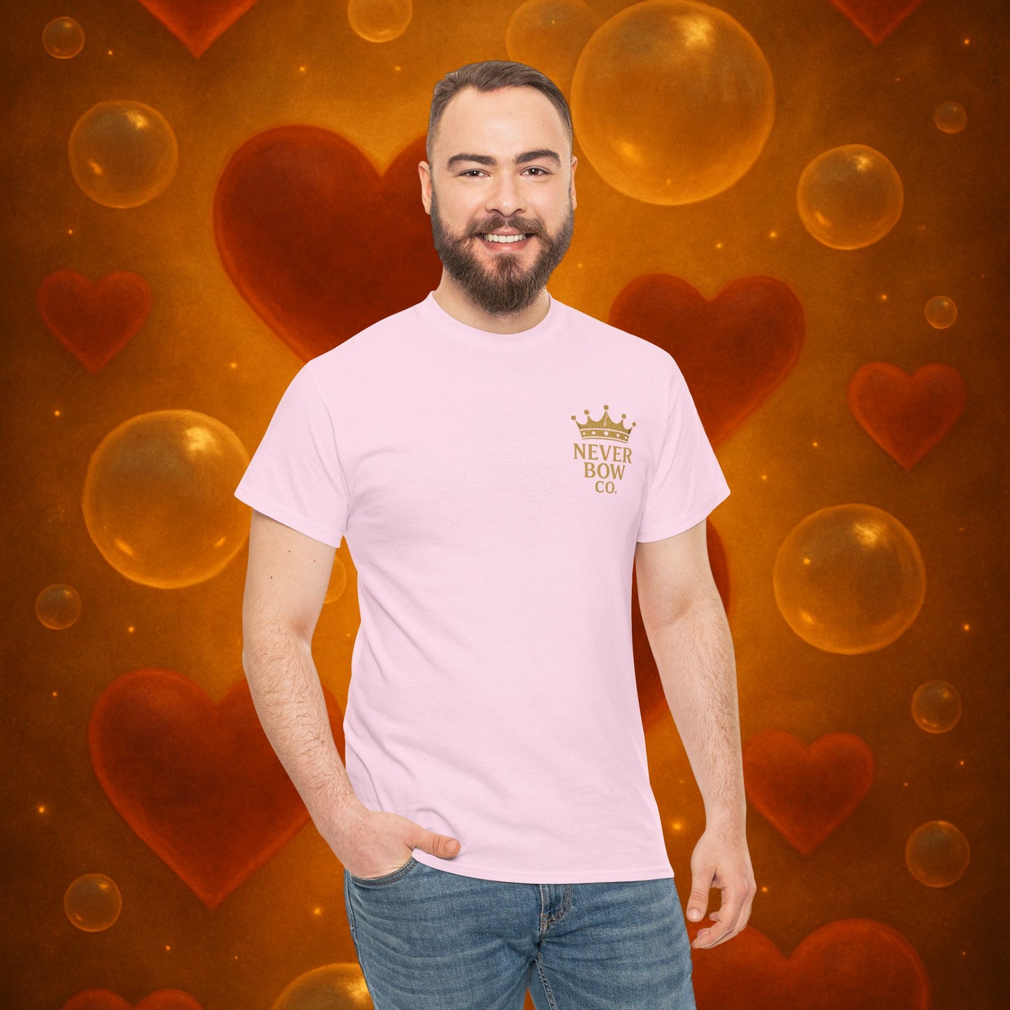 (Heavy Tee) Never Bow Co “Divine Still Lives” Statement Shirt | The Divine Still Lives "Heavy Tee" carries defiance: “Divine still lives in those who don’t submit.” A unisex cut for warriors, rebels, and truth seekers.