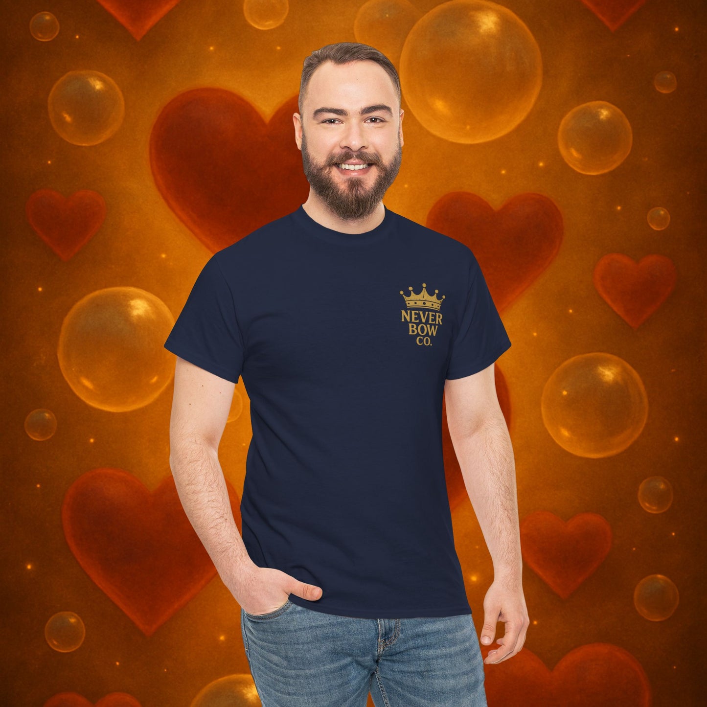 (Heavy Tee) Never Bow Co “Divine Still Lives” Statement Shirt | The Divine Still Lives "Heavy Tee" carries defiance: “Divine still lives in those who don’t submit.” A unisex cut for warriors, rebels, and truth seekers.