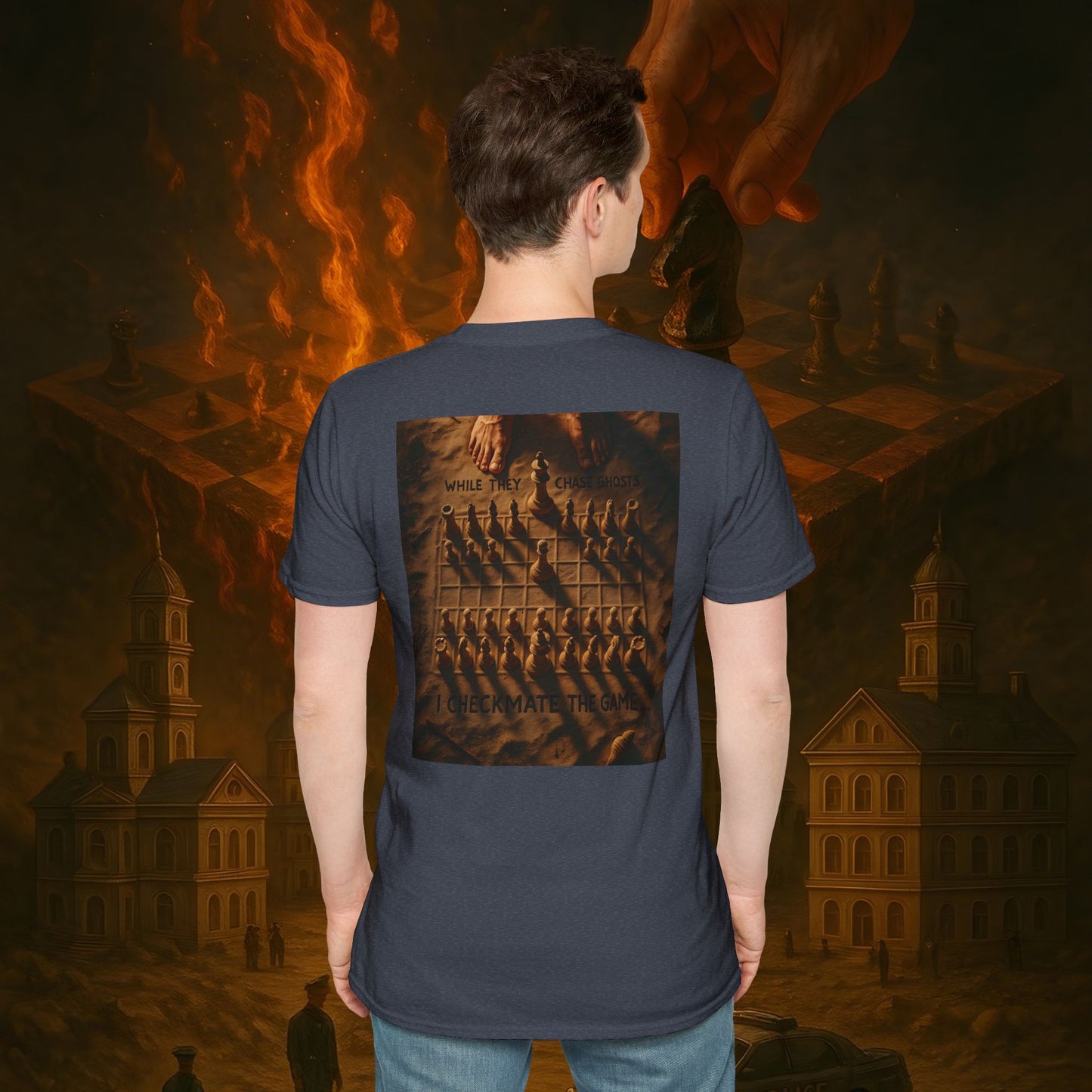 Never Bow Co Chess Series Tee – “The Game Is Over” | Declares victory on life’s battlefield. Featuring the Never Bow chess design, it symbolizes strategy, defiance, and final moves. For warriors who know the system’s game is finished.