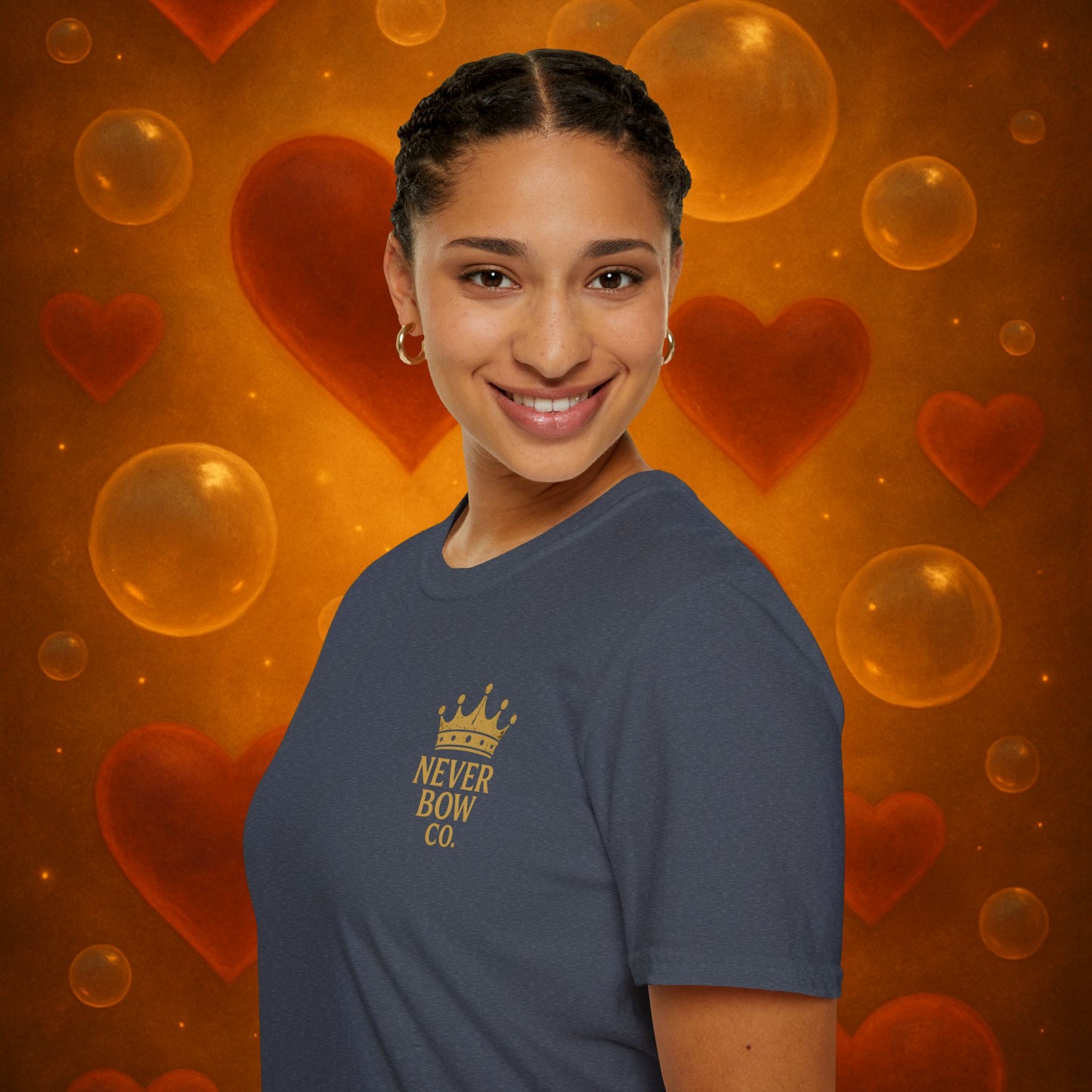 Never Bow Co “Divine Still Lives” | Bold Truth Streetwear. A fearless declaration: “Divine still lives in those who don’t submit.” Heavy cotton, lion-strength style. Built for warriors who resist control and wear their defiance as truth on the streets.