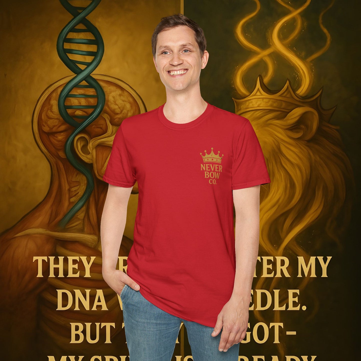 This Ain’t Magic Tee | Never Bow Co | Stand fearless in chaos. “This Ain’t Magic” is more than fabric — it’s truth in motion. Heavy cotton built for courtroom warriors, rebels, and believers who carry calm inside fire.