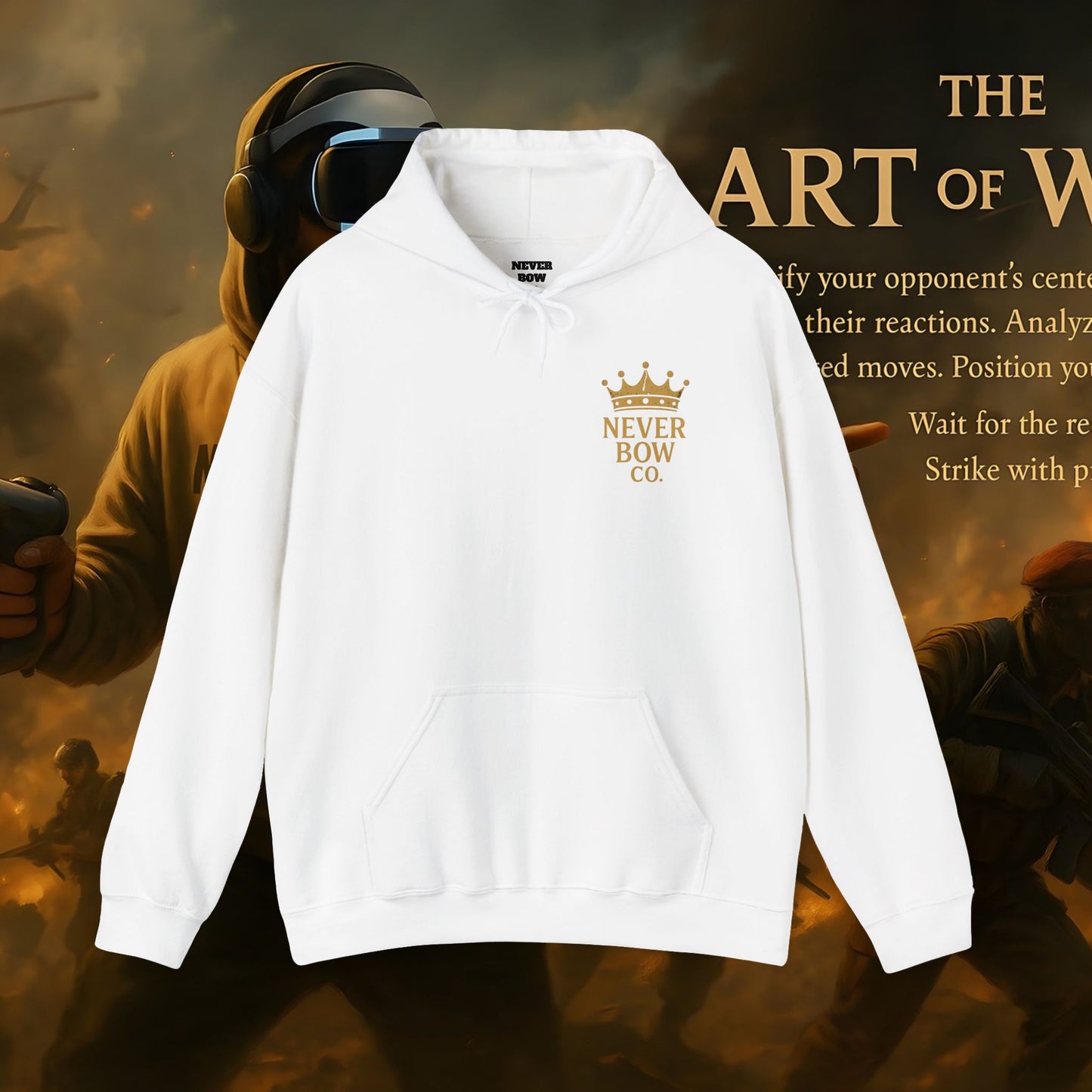 Never Bow Co “You’re in the Lion’s Den” Hoodie | Step into the Lion’s Den — where truth hunts lies. This hoodie isn’t fashion, it’s armour for rebels, warriors, and seekers who fight with courage, fire, and defiance.