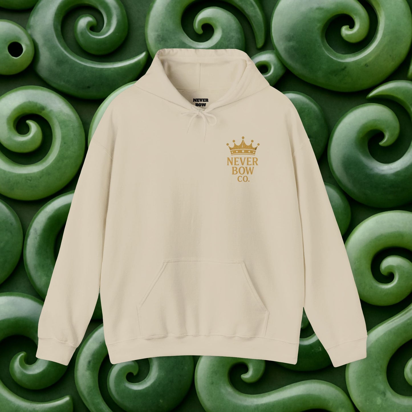 Never Bow Co. “Murderers Beach” | A tribute to Murderers Beach, where spirit outlives time. Heavy hoodie crafted for rebels, adventurers, and truth seekers. Cozy strength, bold art, and ocean legend woven into every stitch. Never Bow.