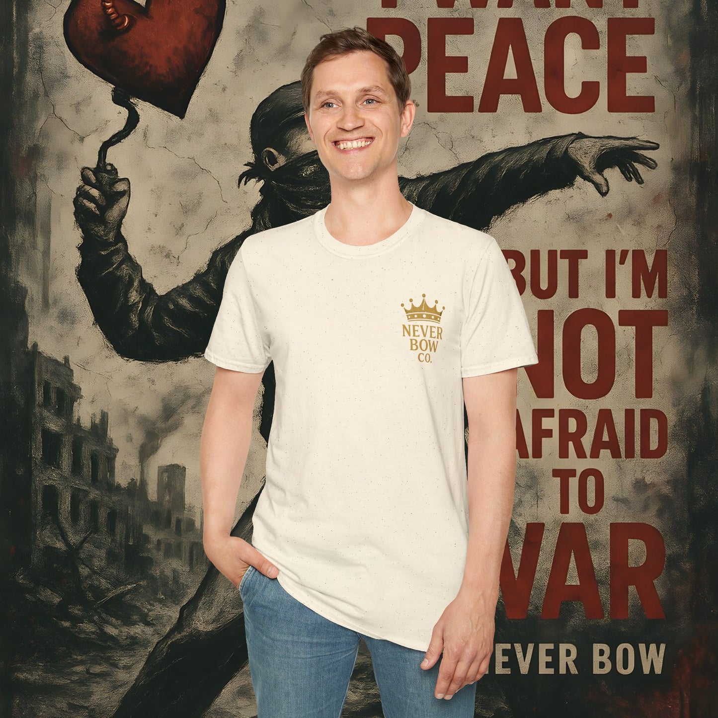 Never Bow Co. “Born to Rise” Rebellion Lion Tee | Rise above fear. The Rebellion Lion tee roars strength and defiance — crafted from lightweight cotton, built for rebels who lead, fight, and inspire. Streetwear for souls who refuse to bow.