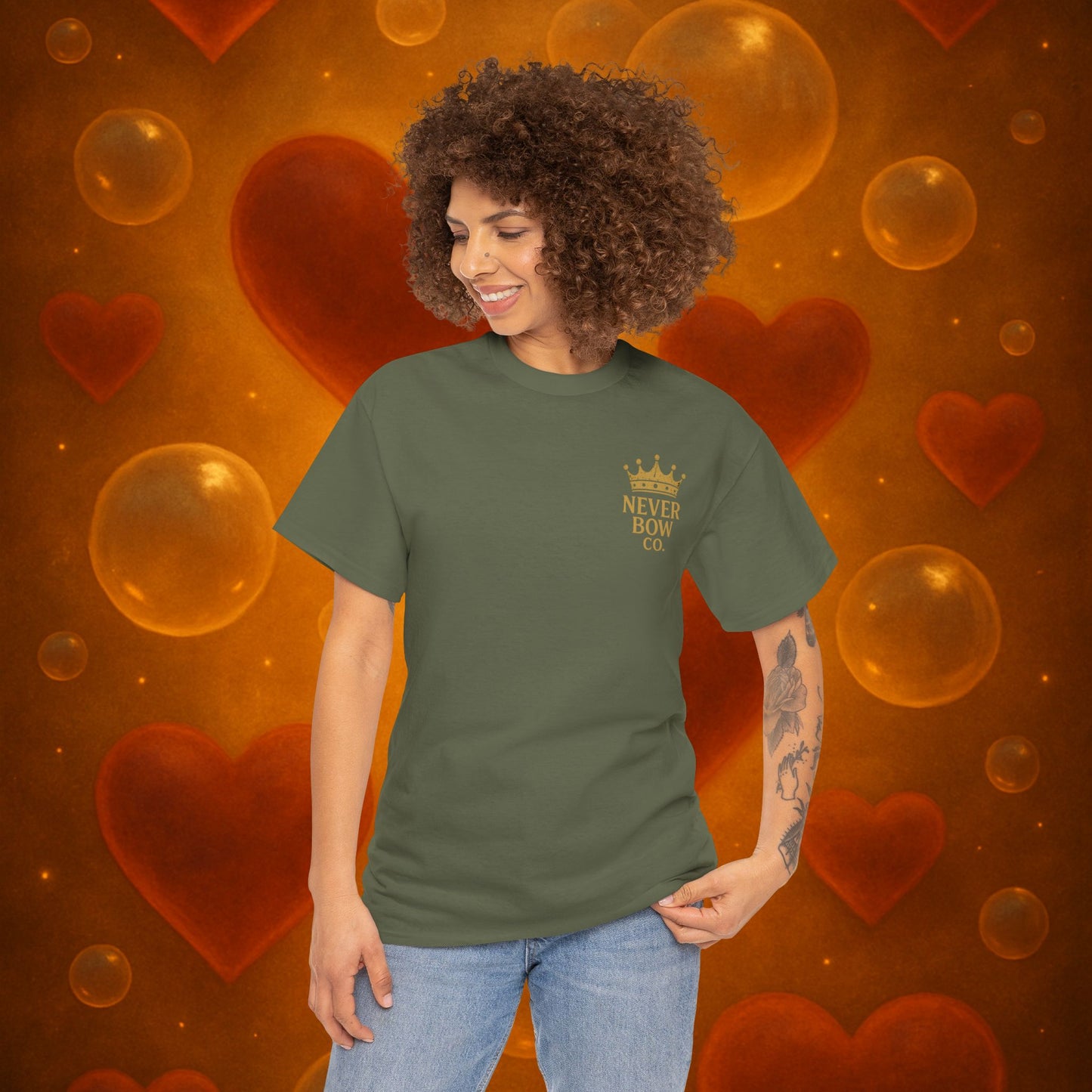 (Heavy Tee) This Ain’t Magic Tee | Chaos is loud. Court is calm. “This Ain’t Magic” lays it bare: truth stands taller than illusions. Heavy cotton built for warriors who carry fire inside but never bow.