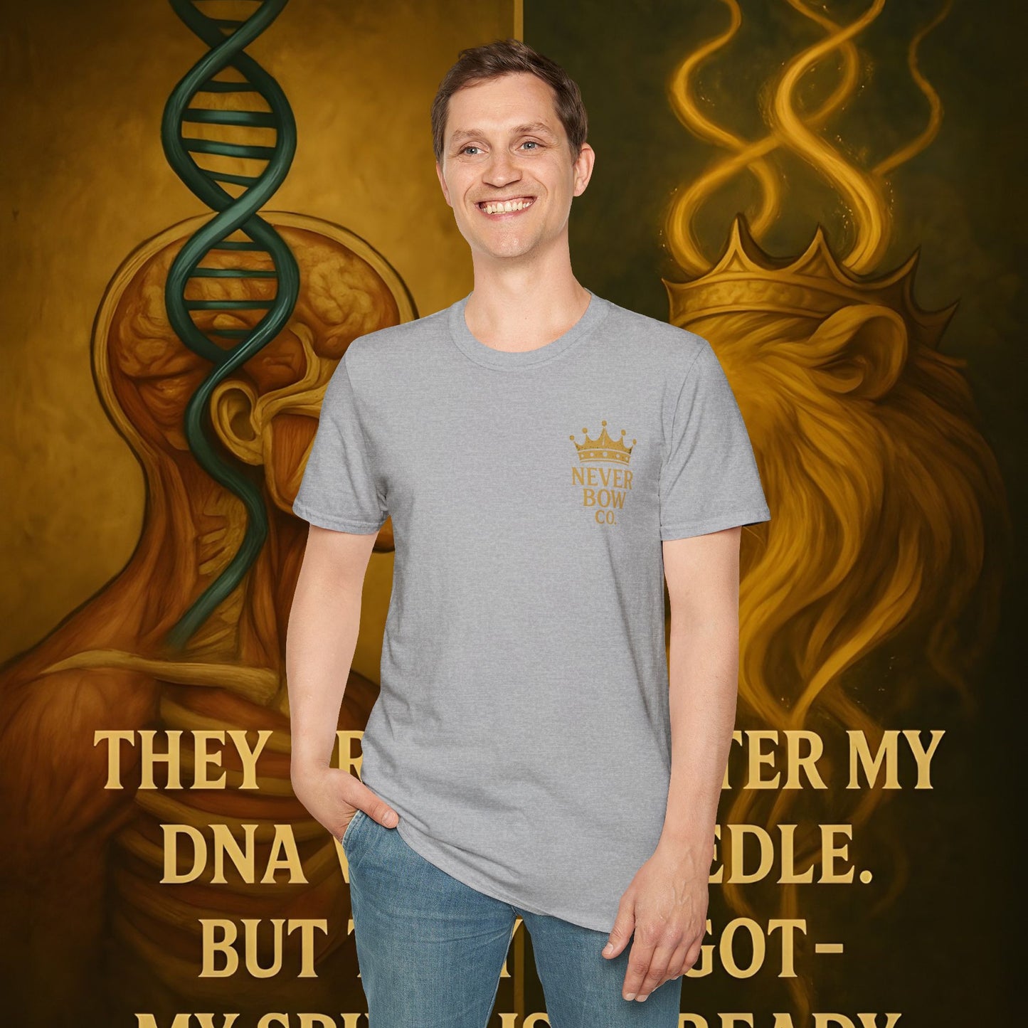 This Ain’t Magic Tee | Never Bow Co | Stand fearless in chaos. “This Ain’t Magic” is more than fabric — it’s truth in motion. Heavy cotton built for courtroom warriors, rebels, and believers who carry calm inside fire.