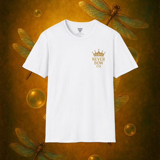 Never Bow Co “Divine Still Lives” | Bold Truth Streetwear. A fearless declaration: “Divine still lives in those who don’t submit.” Heavy cotton, lion-strength style. Built for warriors who resist control and wear their defiance as truth on the streets.