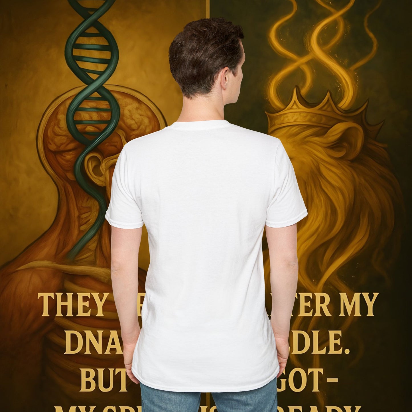 Never Bow SoulJah Tee | Sacred Lion Edition | Built as streetwear armor, the SoulJah Tee carries the sacred lion crest — symbol of defiance, loyalty, and truth. For rebels, warriors, and seekers who refuse submission. Wear strength. Never Bow.