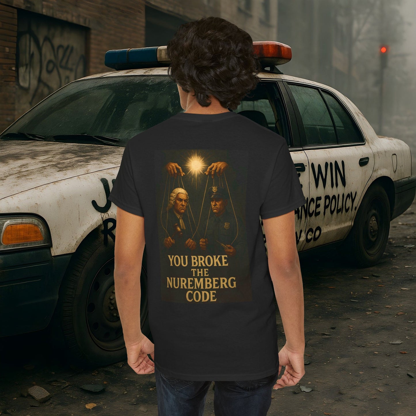 (Heavy Tee) Never Bow Co “You Broke Warrior’s Code” Defiance woven in cotton. Bold courtroom warrior’s graphic calling out broken codes. Built for strength, resistance, and truth-tellers who won’t fold. Wear the message, carry the fire, Never Bow.