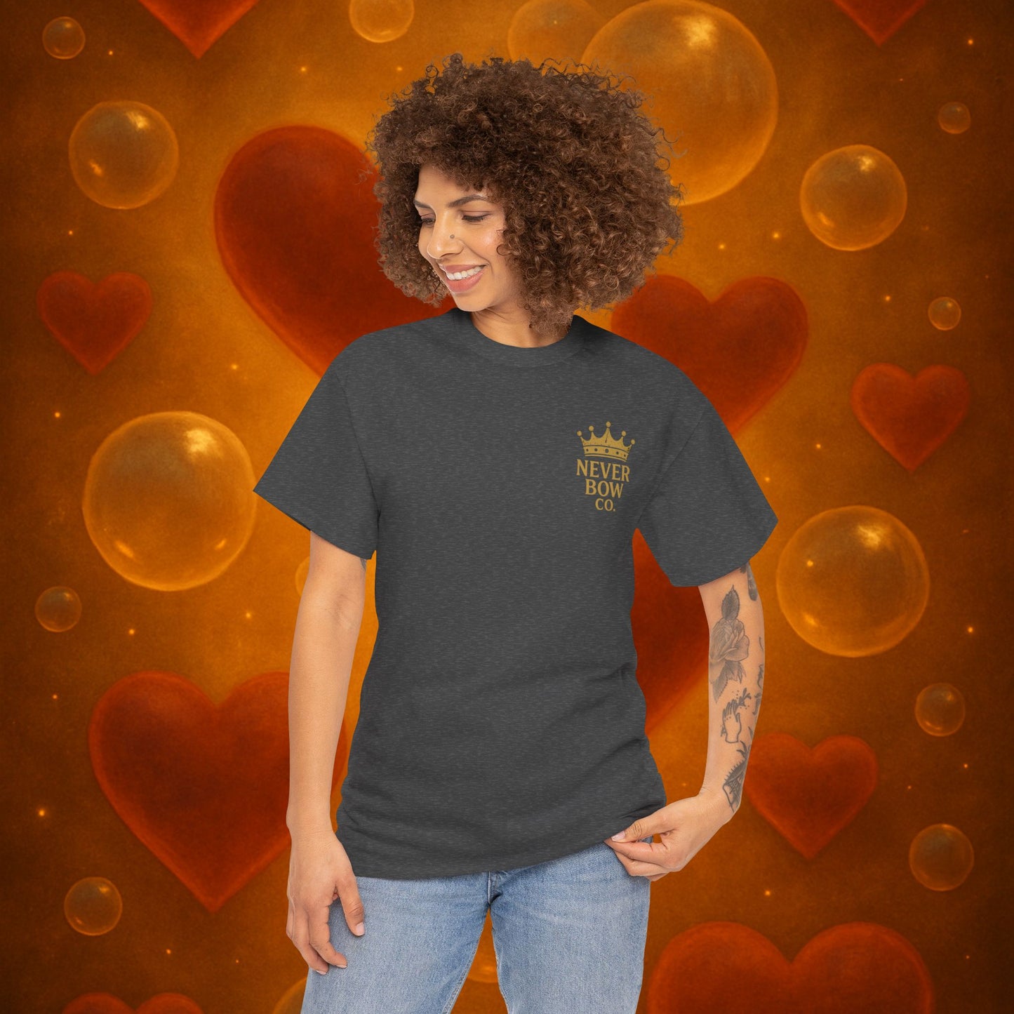 (Heavy Tee) Winners Never Quit Tee | Built for warriors who refuse to fold. “Winners Never Quit. When they fall, they just learn to harden up.” Perfect for strength, grit, and statement style.