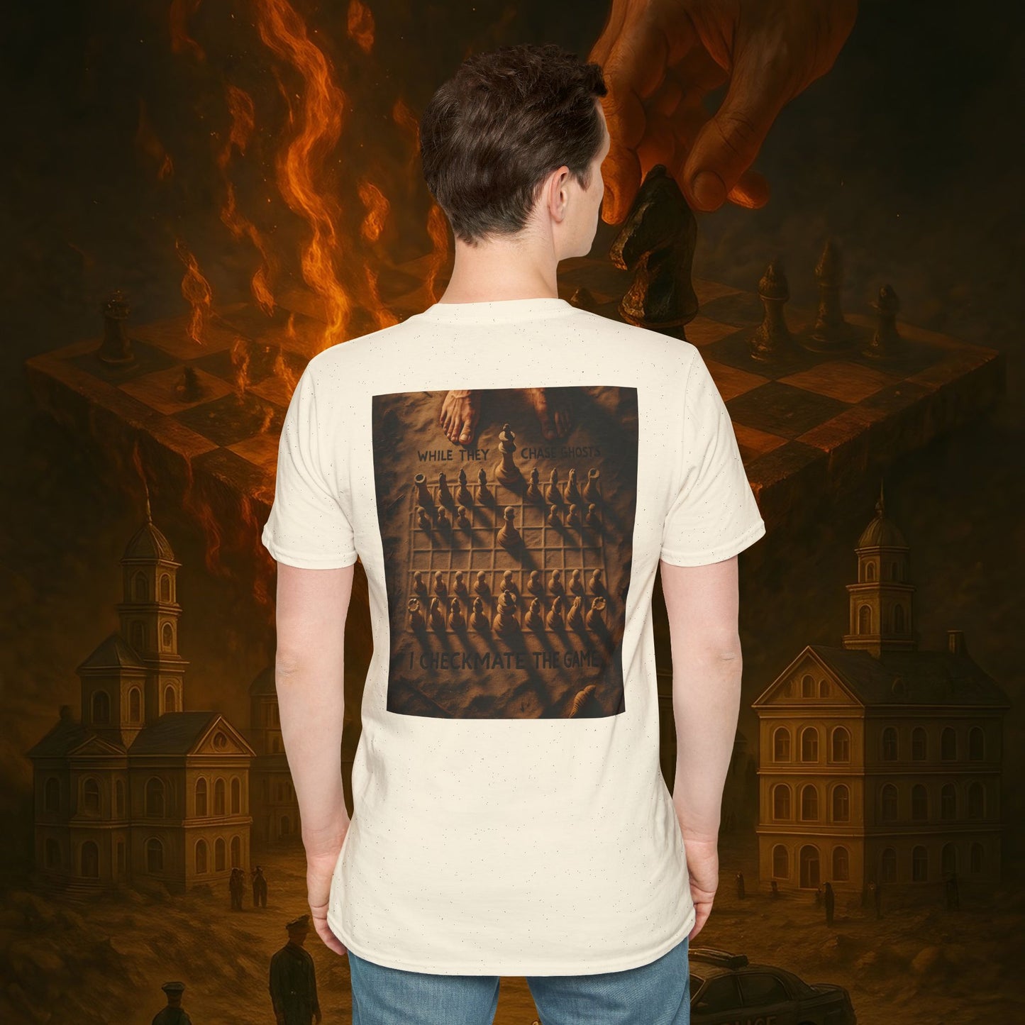 Never Bow Co Chess Series Tee – “The Game Is Over” | Declares victory on life’s battlefield. Featuring the Never Bow chess design, it symbolizes strategy, defiance, and final moves. For warriors who know the system’s game is finished.