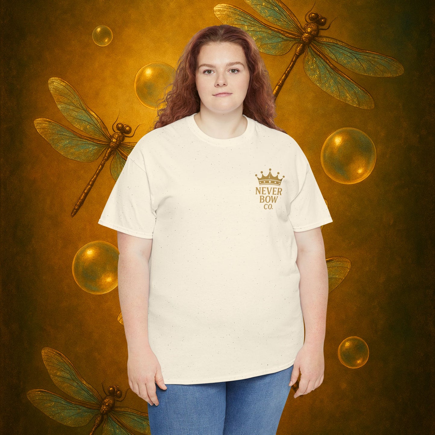 (Heavy Tee) Never Bow Co “I Want Peace, But I’m Not Afraid of War” Peace is the goal, but strength is the stance. This heavy cotton tee makes it clear: you won’t bow, fold, or run. Peaceful, fearless, and unbreakable.