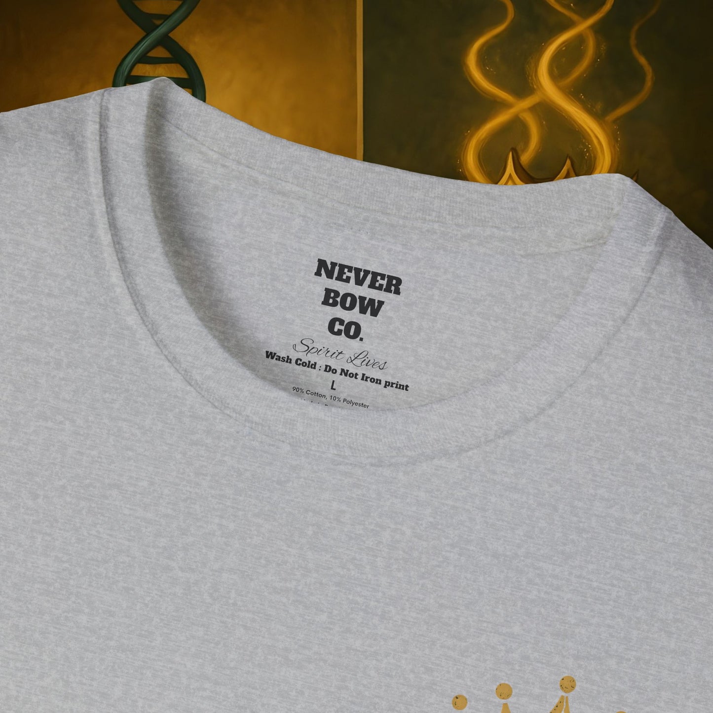 Never Bow Co “Divine Still Lives” | Bold Truth Streetwear. A fearless declaration: “Divine still lives in those who don’t submit.” Heavy cotton, lion-strength style. Built for warriors who resist control and wear their defiance as truth on the streets.