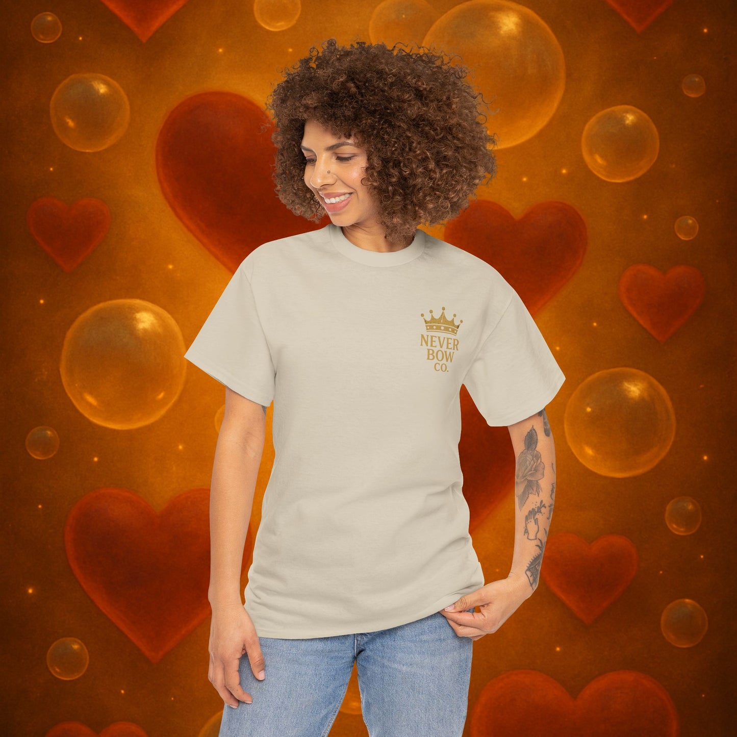 (Heavy Tee) This Ain’t Magic Tee | Chaos is loud. Court is calm. “This Ain’t Magic” lays it bare: truth stands taller than illusions. Heavy cotton built for warriors who carry fire inside but never bow.