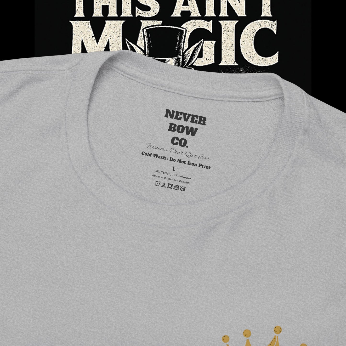 (Heavy Tee) Winners Never Quit Tee | Built for warriors who refuse to fold. “Winners Never Quit. When they fall, they just learn to harden up.” Perfect for strength, grit, and statement style.