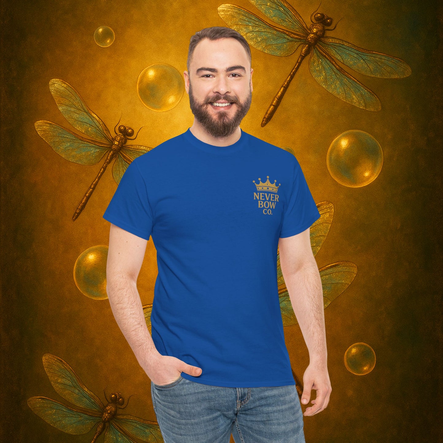 (Heavy Tee) Never Bow Co “I Want Peace, But I’m Not Afraid of War” Peace is the goal, but strength is the stance. This heavy cotton tee makes it clear: you won’t bow, fold, or run. Peaceful, fearless, and unbreakable.