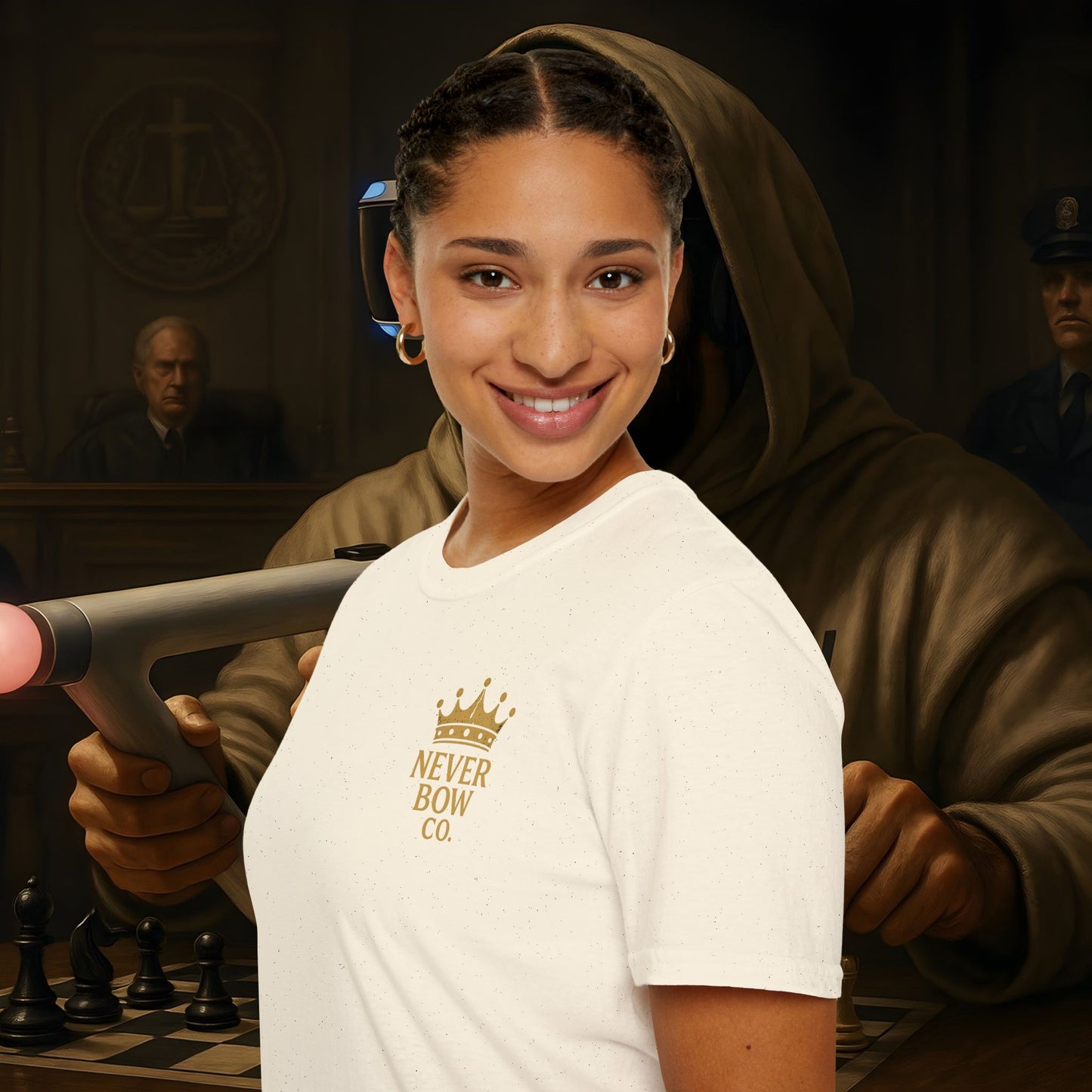 Never Bow Co Chess Series Tee – “The Game Is Over” | Declares victory on life’s battlefield. Featuring the Never Bow chess design, it symbolizes strategy, defiance, and final moves. For warriors who know the system’s game is finished.