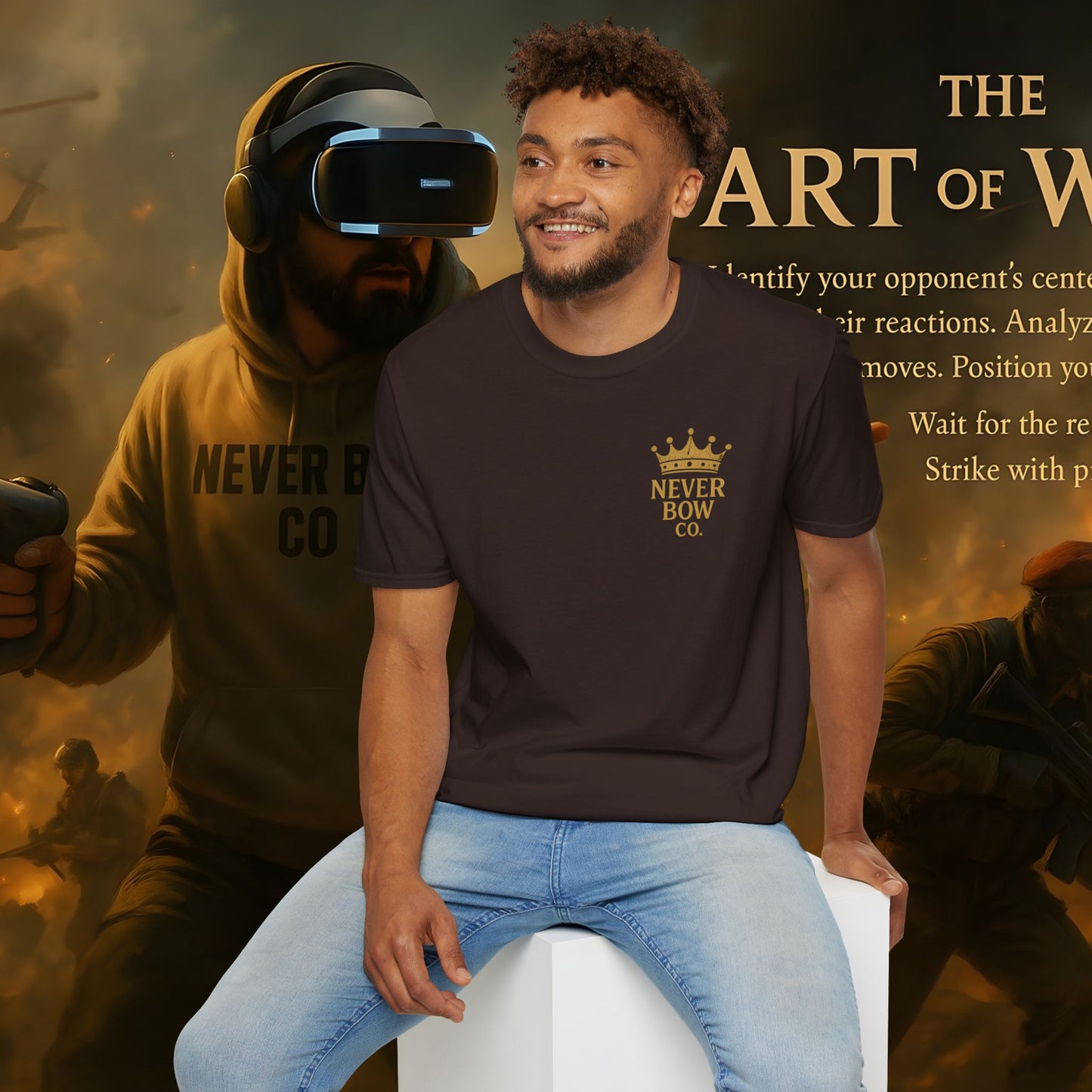 Never Bow Co Chess Series Tee – “The Game Is Over” | Declares victory on life’s battlefield. Featuring the Never Bow chess design, it symbolizes strategy, defiance, and final moves. For warriors who know the system’s game is finished.