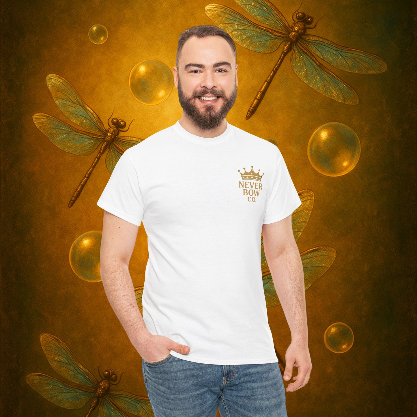 (Heavy Tee) Never Bow Co “I Want Peace, But I’m Not Afraid of War” Peace is the goal, but strength is the stance. This heavy cotton tee makes it clear: you won’t bow, fold, or run. Peaceful, fearless, and unbreakable.