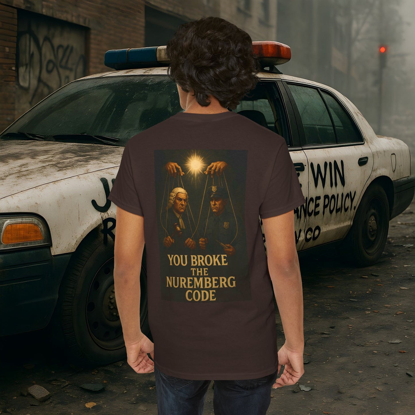 (Heavy Tee) Never Bow Co “You Broke Warrior’s Code” Defiance woven in cotton. Bold courtroom warrior’s graphic calling out broken codes. Built for strength, resistance, and truth-tellers who won’t fold. Wear the message, carry the fire, Never Bow.